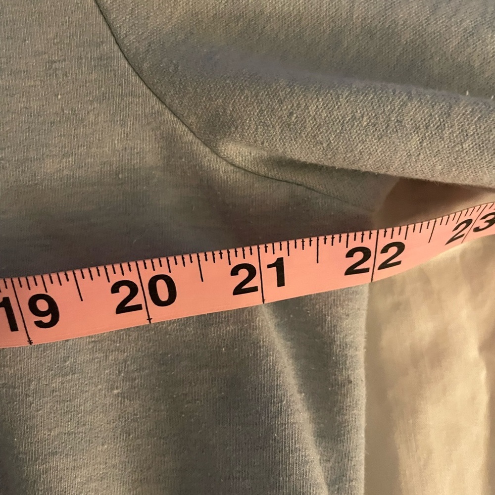 L: Sky Blue Cotton 1/4 Zip Sweatshirt Sweater Travis Mathew - Picture 2 of 7